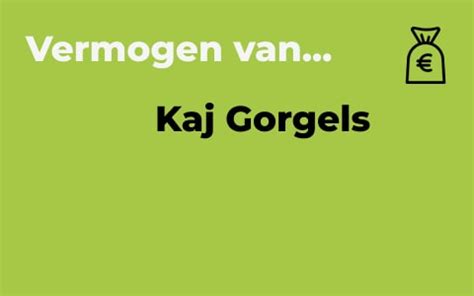 Vermogen van Kaj Gorgels .